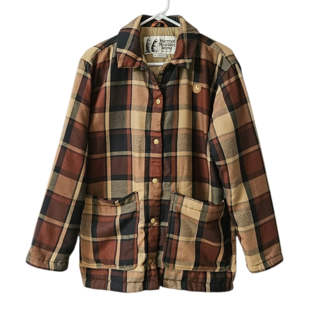 Marmot Flannel Chore Coat Shacket Women's Small Plaid Style M13171